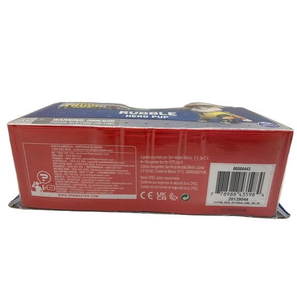 Paw Patrol Rubble Big Truck Pups Hero Pup Figure with Pet Seal 2022 - Picture 6 of 8